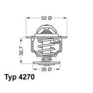 4270.88D WAH - Termostat FORD TDDi 52/35/33