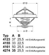 4274.87D WAH - Termostat VAG A4/A6-V6 67/35/26