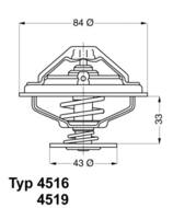 4516.85D WAH - Termostat WAHLER BMW E31 E32 E34 E38