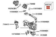 710413 WAH - Zawór EGR WAHLER VAG 2.0TDI 8/16V 04- /zawór pneumatyczny /