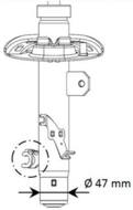 339805 KYB - Amortyzator KAYABA /przód/ PSA C3 II HATCHBACK 09/ DS3 HATCHBACK 09 -