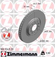 100.1249.20 - Tarcza hamulcowa ZIMMERMANN /przód/ COAT Z VAG 320x30