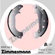 10990.160.3 - Szczęki hamulcowe ZIMMERMANN 228,6x42 FORD ECOSPORT 13-