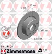 150.1274.20 - Tarcza hamulcowa ZIMMERMANN /tył/ COAT Z BMW 282x12