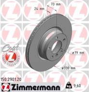 150.2901.20 - Tarcza hamulcowa ZIMMERMANN COAT Z BMW 330x24