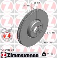 150.2914.20 - Tarcza hamulcowa ZIMMERMANN /przód L/ COAT Z BMW 374x36