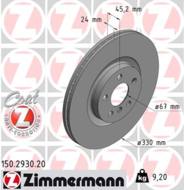 150.2930.20 - Tarcza hamulcowa ZIMMERMANN COAT Z BMW 330x24