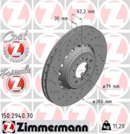 150.2940.70 - Tarcza hamulcowa ZIMMERMANN /przód L/ BMW 380x30 BMW 3/F32/F82/M4 14- FORMULA Z