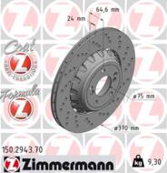 150.2943.70 - Tarcza hamulcowa ZIMMERMANN /tył L/ FORMULA Z COAT 370x24 BMW 3 F30/F80 M3 14-/4 F32/F82 M4 14-