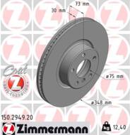 150.2949.20 - Tarcza hamulcowa ZIMMERMANN /przód L/ COAT Z BMW 348x30 BMW X4 14-