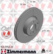 150.2950.20 - Tarcza hamulcowa ZIMMERMANN /przód P/ COAT Z BMW 348x30 BMW X4 14-