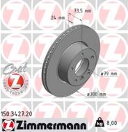 150.3427.20 - Tarcza hamulcowa ZIMMERMANN /przód/ COATZ 300x24 BMW 3 E90 05-