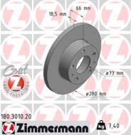 180.3010.20 - Tarcza hamulcowa ZIMMERMANN COAT Z PSA/FIAT 280x185 DUCATO 94-02