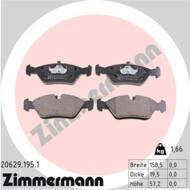 20629.195.1 - Klocki hamulcowe ZIMMERMANN (odp.GDB298) BMW/PORSCHE