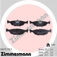 20675.170.1 - Klocki hamulcowe ZIMMERMANN /tył/ (odp.GDB299) BMW