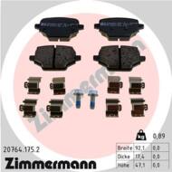 20764.175.2 - Klocki hamulcowe ZIMMERMANN /tył/ PSA BERLINGO 18-/PARTNER 18-