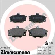 20833.175.1 - Klocki hamulcowe ZIMMERMANN (odp.GDB1223) ALFA ROMEO/FIAT/LANCIA