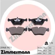 20968.195.1 - Klocki hamulcowe ZIMMERMANN (odp.GDB916) BMW