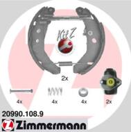 20990.108.9 - Szczęki hamulcowe ZIMMERMANN /+ cylinderki/ /zestaw/ 180x32 FORD FIESTA 94-95 (-SCS)