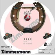 20990.113.0 - Szczęki hamulcowe ZIMMERMANN /+ cylinderki/ /zestaw/ 229x42 PSA 406 95-04