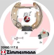 20990.117.6 - Szczęki hamulcowe ZIMMERMANN 180x42 DB /+zestaw instal./ (odp.GSK1556)