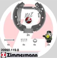 20990.119.8 - Szczęki hamulcowe ZIMMERMANN /+ cylinderki/ /zestaw/ 200x46 GM CORSA C 00-06 +ABS/