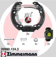 20990.124.3 - Szczęki hamulcowe ZIMMERMANN 180x32 FIAT/FORD /+zestaw instal./