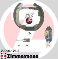 20990.126.3 - Szczęki hamulcowe ZIMMERMANN 203x38 FORD /+zestaw instal./ (odp.GSK1696)