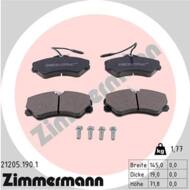 21205.190.1 - Klocki hamulcowe ZIMMERMANN (odp.GDB447) PSA/FIAT