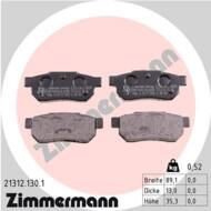 21312.130.1 - Klocki hamulcowe ZIMMERMANN /tył/ (odp.GDB775) HONDA