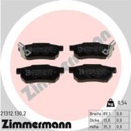 21312.130.2 - Klocki hamulcowe ZIMMERMANN /tył/ (odp.GDB499) HONDA/MG/ROVER