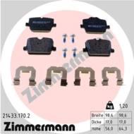 21433.170.2 - Klocki hamulcowe ZIMMERMANN /tył/ BMW 3 G20/G21 18-
