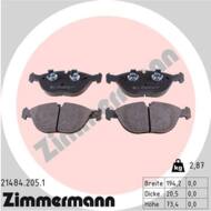 21484.205.1 - Klocki hamulcowe ZIMMERMANN (odp.GDB1285) DB/VAG/BMW/CHRYSLER