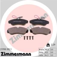 21799.195.1 - Klocki hamulcowe ZIMMERMANN (odp.GDB1106) PSA/FIAT