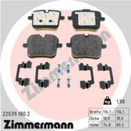 22039.180.2 - Klocki hamulcowe ZIMMERMAN /tył/ BMW X50.F90 16-