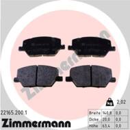 22165.200.1 - Klocki hamulcowe ZIMMERMANN (odp.GDB3629) FIAT
