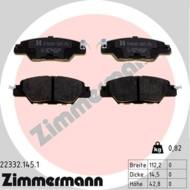 22332.145.1 - Klocki hamulcowe ZIMMERMANN /tył/ (odp.KAY0-26-48Z) MAZDA CX-5 17-
