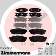 22434.145.1 - Klocki hamulcowe ZIMMERMANN /tył/ LEXUS RX 15-