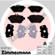 22437.165.1 - Klocki hamulcowe ZIMMERMANN /tył/ DB W213/E-KLASA 16-