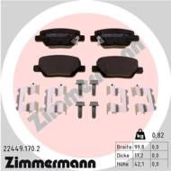 22449.170.2 - Klocki hamulcowe ZIMMERMANN /tył/ FIAT TIPO 15-