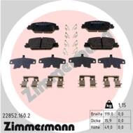 22852.160.2 - Klocki hamulcowe ZIMMERMANN /tył/ HONDA CR-V 17-
