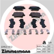 22953.170.2 - Klocki hamulcowe ZIMMERMANN /tył/ GM INSIGNIA B 17-