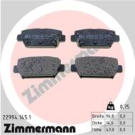 22994.145.1 - Klocki hamulcowe ZIMMERMANN /tył/ MITSUBISHI ECLIPSE CROSS 17-