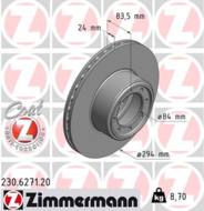 230.6271.20 - Tarcza hamulcowa ZIMMERMANN /tył/ COAT Z IVECO 294x24 DAILY 06-