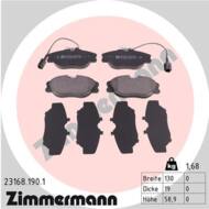 23168.190.1 - Klocki hamulcowe ZIMMERMANN (odp.GDB1058) ALFA ROMEO/FIAT/LANCIA