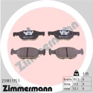 23181.175.1 - Klocki hamulcowe ZIMMERMANN (odp.GDB1339) FIAT/LANCIA