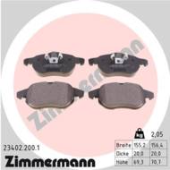 23402.200.1 - Klocki hamulcowe ZIMMERMANN (odp.GDB1492) CADILLAC/FIAT/OPEL/SAAB