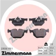 23550.170.1 - Klocki hamulcowe ZIMMERMANN /tył/ (odp.GDB1560) BMW