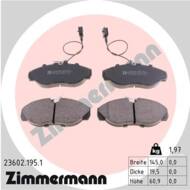 23602.195.1 - Klocki hamulcowe ZIMMERMANN (odp.GDB1425) PSA/FIAT