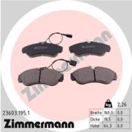 23603.195.1 - Klocki hamulcowe ZIMMERMANN (odp.GDB1426) PSA/FIAT
